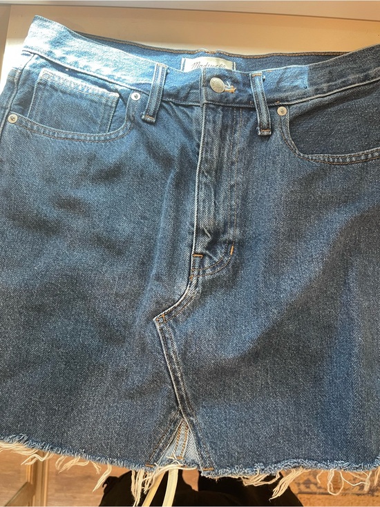 Madewell Dresses & Skirts - Madewell dark Blue Denim Cutoff Skirt